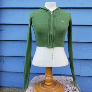 Knit crop top sweater